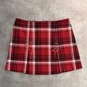 Y2k My Michelle Plaid Pleated Mini Skirt